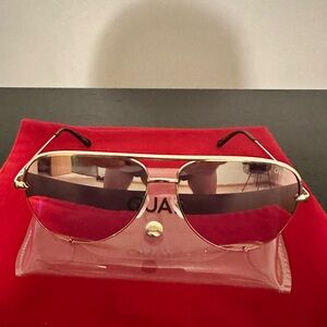 Quay Oversized Aviator Sunglasses